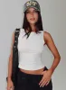 Bleeker High Neck Top Grey Marle sold by Princess Polly