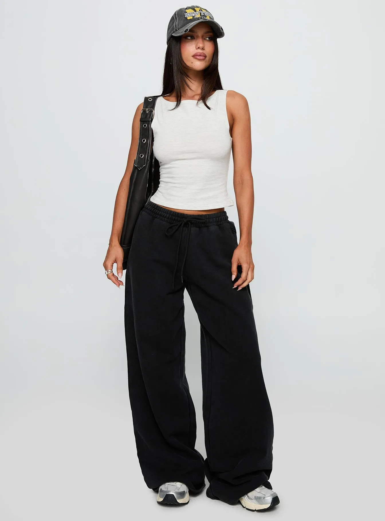 Bleeker High Neck Top Grey Marle sold by Princess Polly product image thumbnail 3