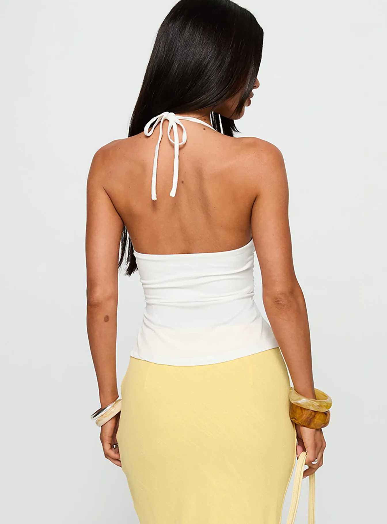 Averee Halter Top White sold by Princess Polly product image thumbnail 5