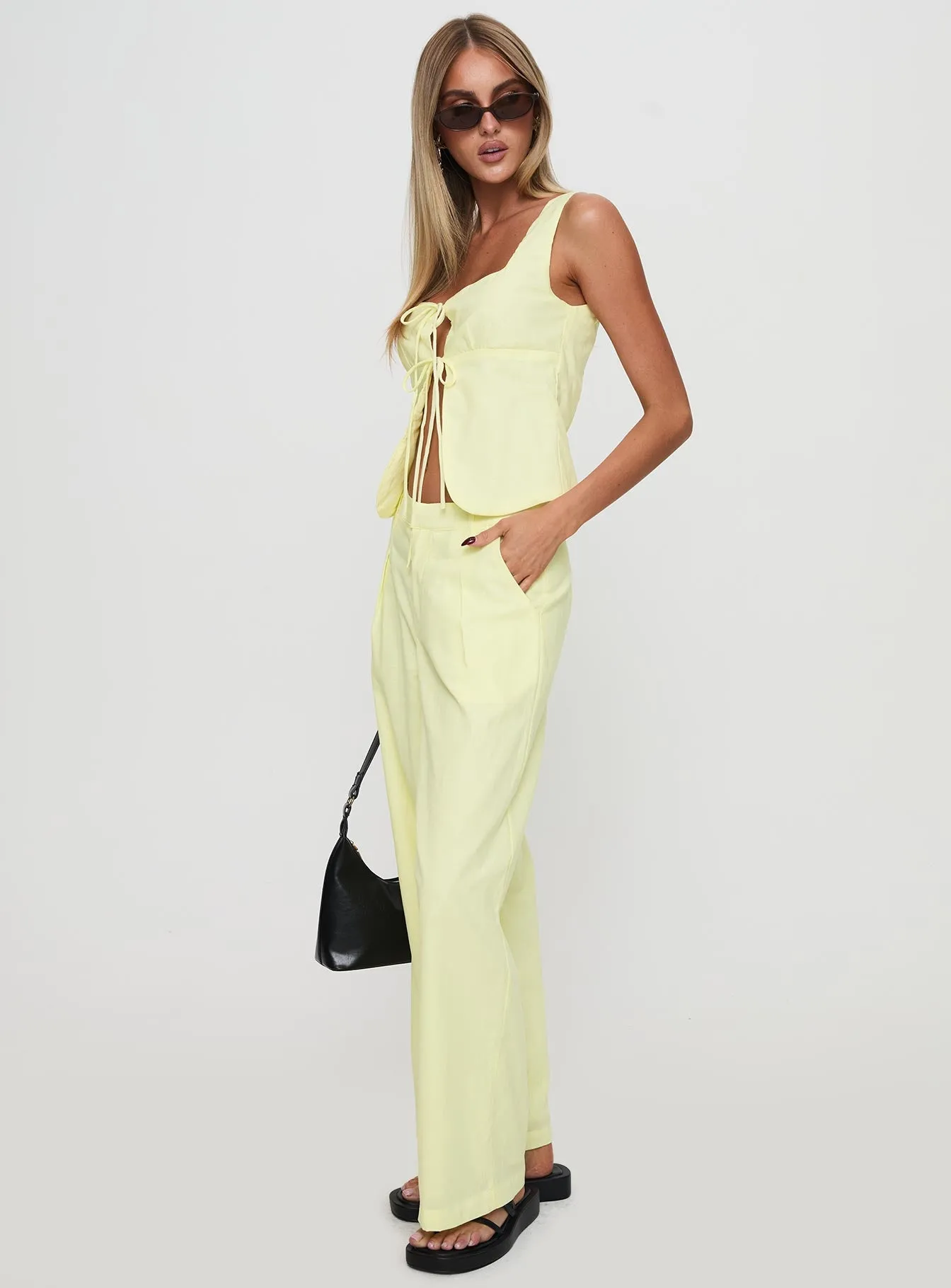 Such A Charmer Tie Up Set Yellow sold by Princess Polly product image thumbnail 4