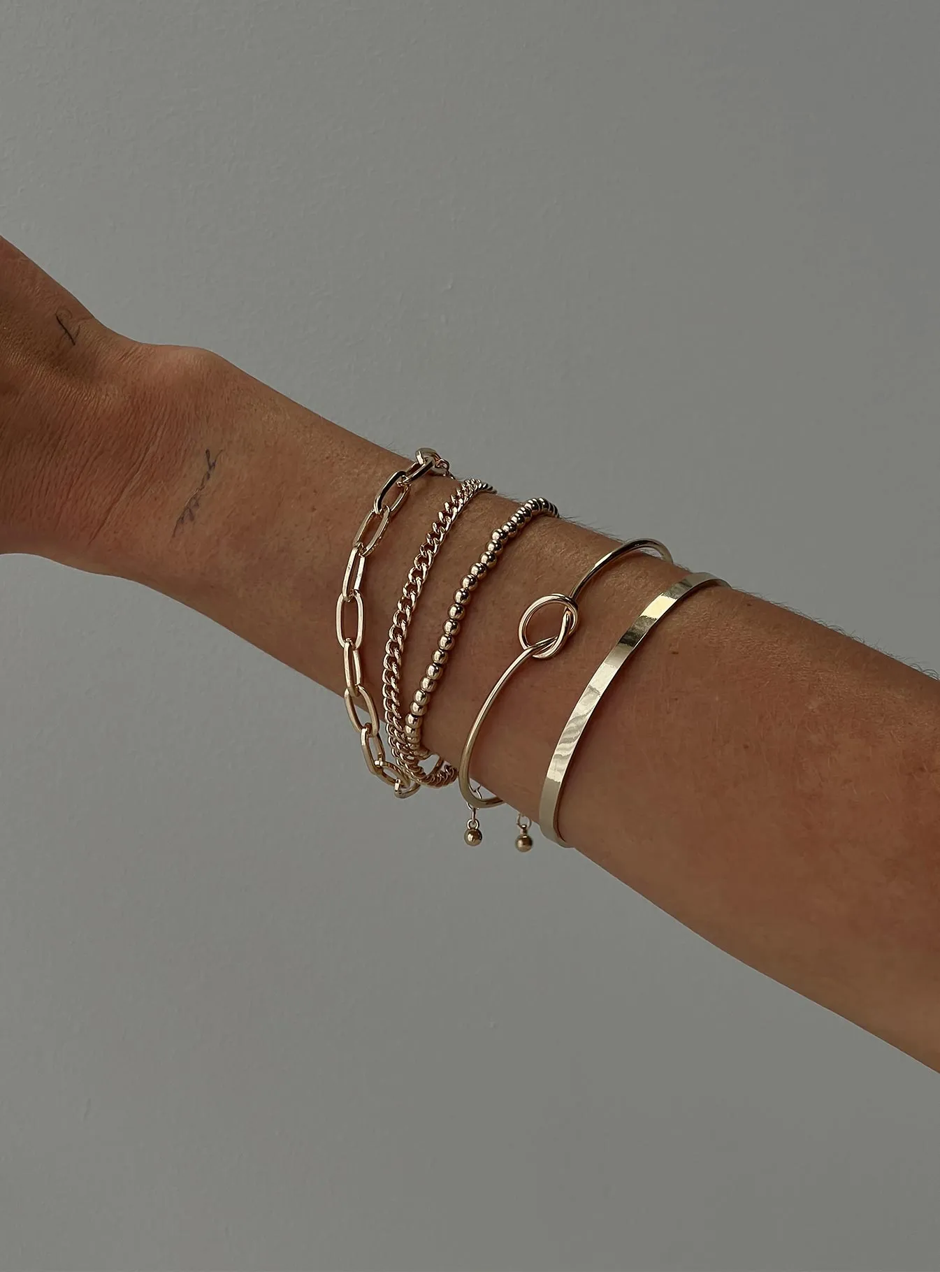 Over Here Bracelet Set Gold sold by Princess Polly