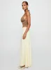 Su Casa Low Waist Maxi Skirt Yellow sold by Princess Polly