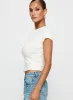 We Could Go Lace Detail Top White sold by Princess Polly