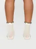 Set For Life Frill Socks White / Black sold by Princess Polly