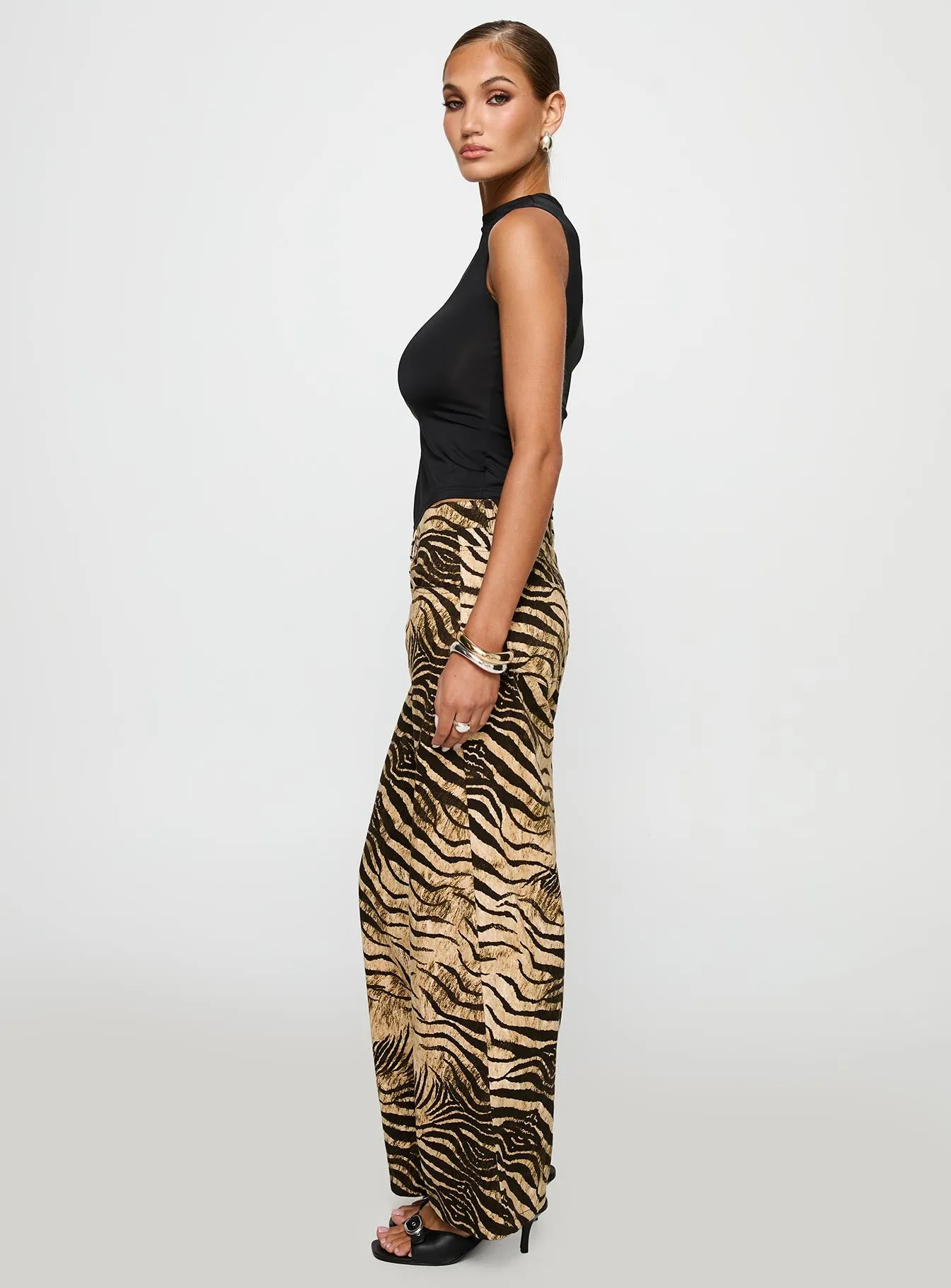 Low Rise Roomy Pants Multi sold by Princess Polly product image thumbnail 4