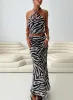 Eleganza Maxi Skirt Zebra sold by Princess Polly