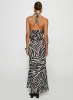 Eleganza Maxi Skirt Zebra sold by Princess Polly