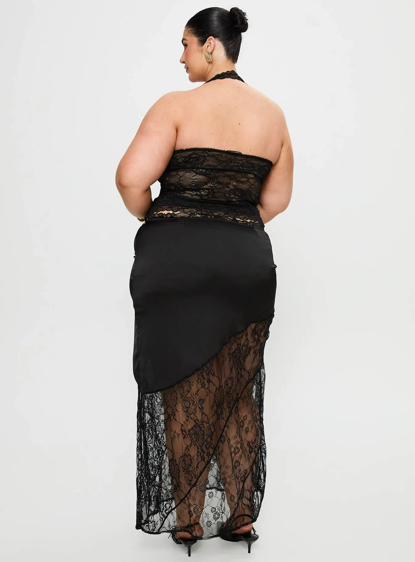Castelli Lace Maxi Skirt Black Curve sold by Princess Polly product image thumbnail 5