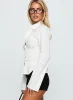 Liesel Shirred Long Sleeve Top White sold by Princess Polly