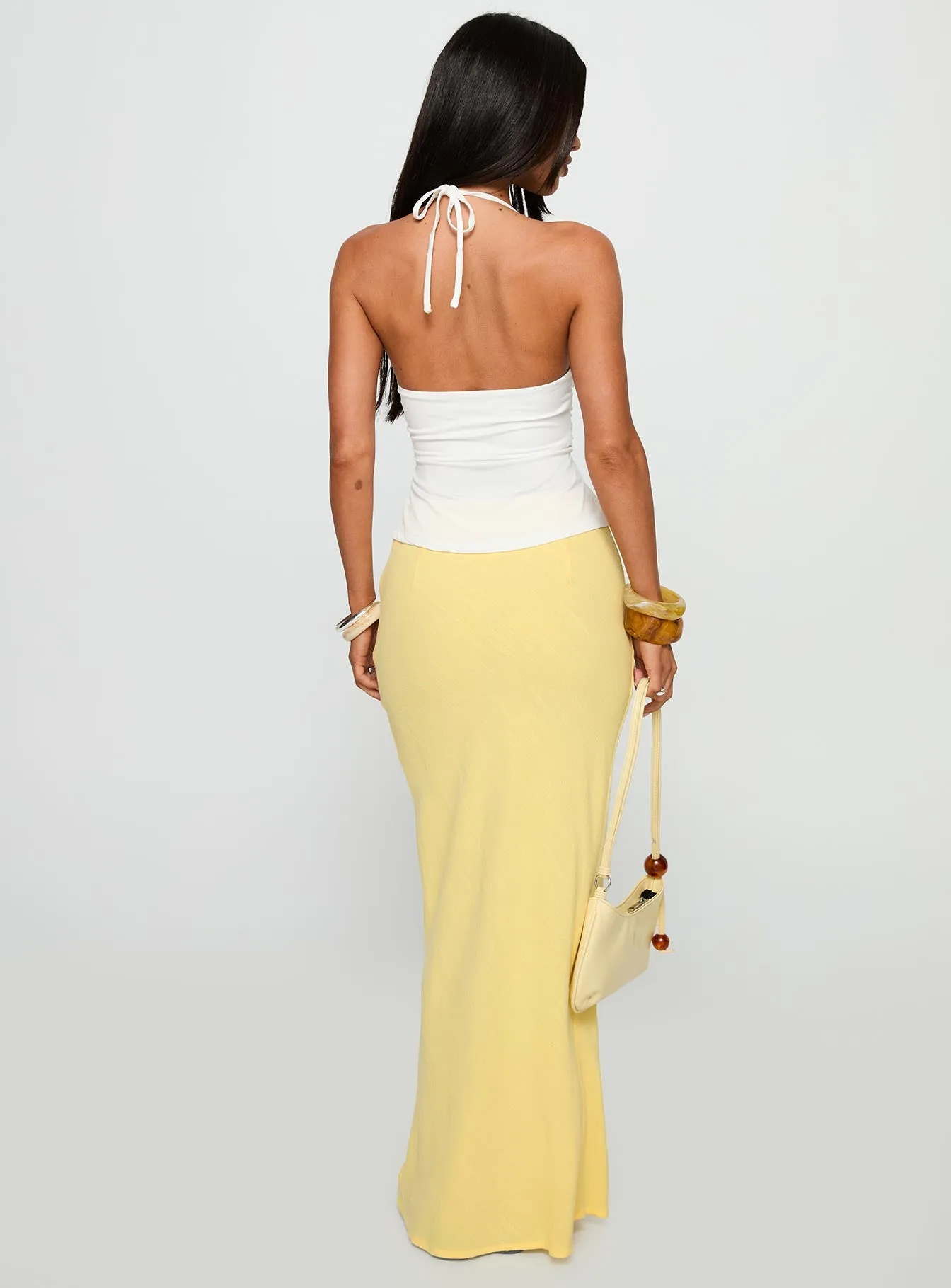 Jodie Maxi Skirt Lemon Yellow sold by Princess Polly product image thumbnail 5