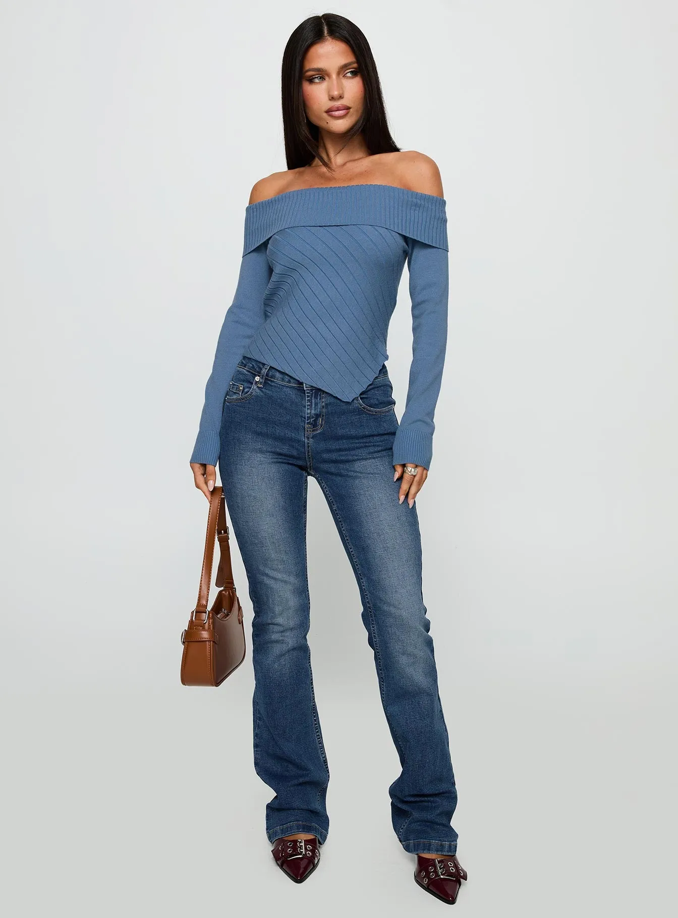 Brisa Long Sleeve Top Blue sold by Princess Polly product image thumbnail 3