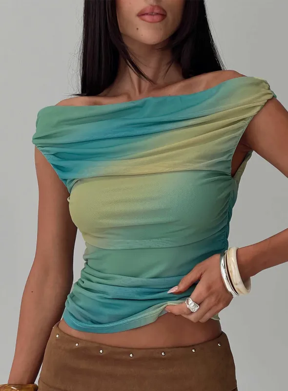 Best Days Ruched Top Multi made by Princess Polly