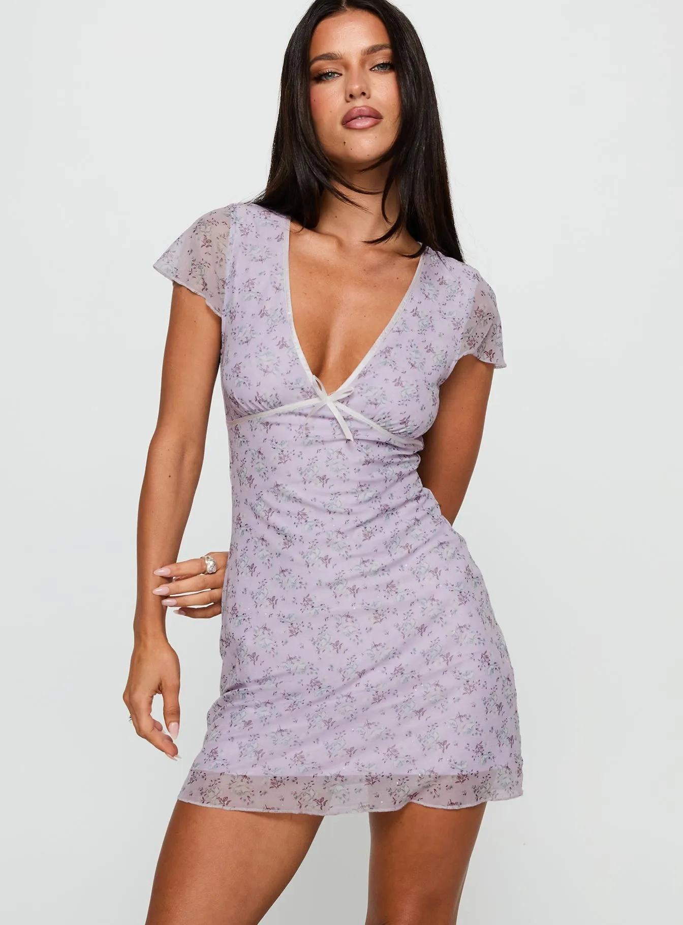 Bopeep Mini Dress Lilac sold by Princess Polly product image thumbnail 2