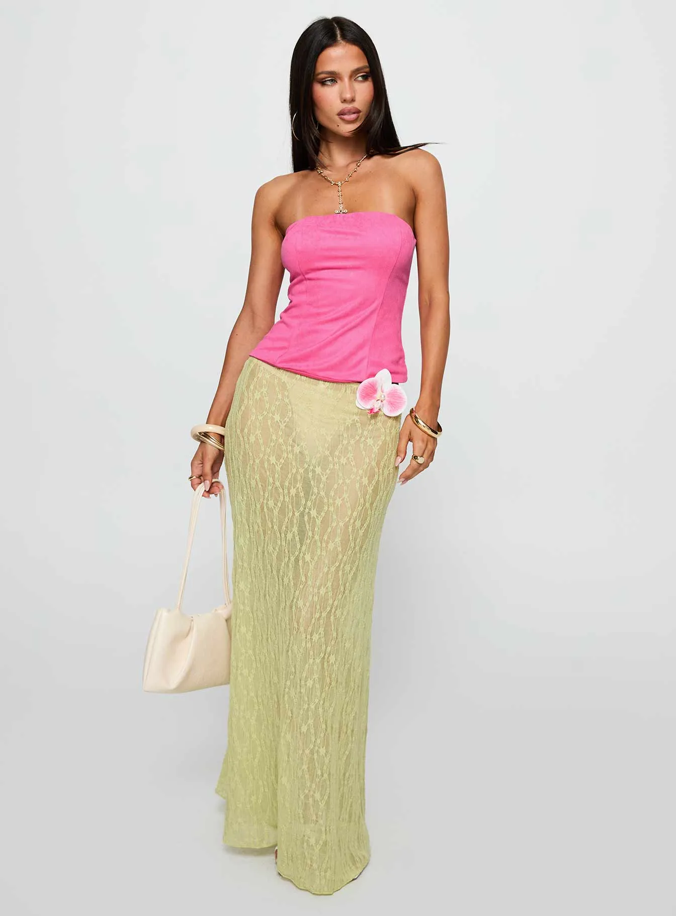 Plotline Strapless Top Pink sold by Princess Polly product image thumbnail 3