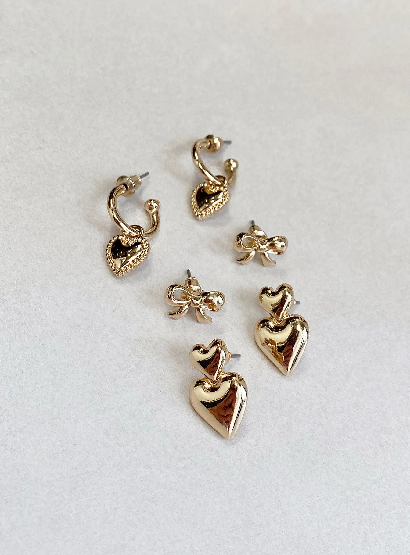 Stick With Me Earring Pack Gold sold by Princess Polly