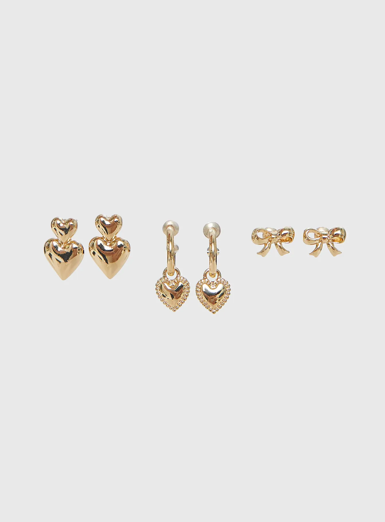 Stick With Me Earring Pack Gold sold by Princess Polly product image thumbnail 2