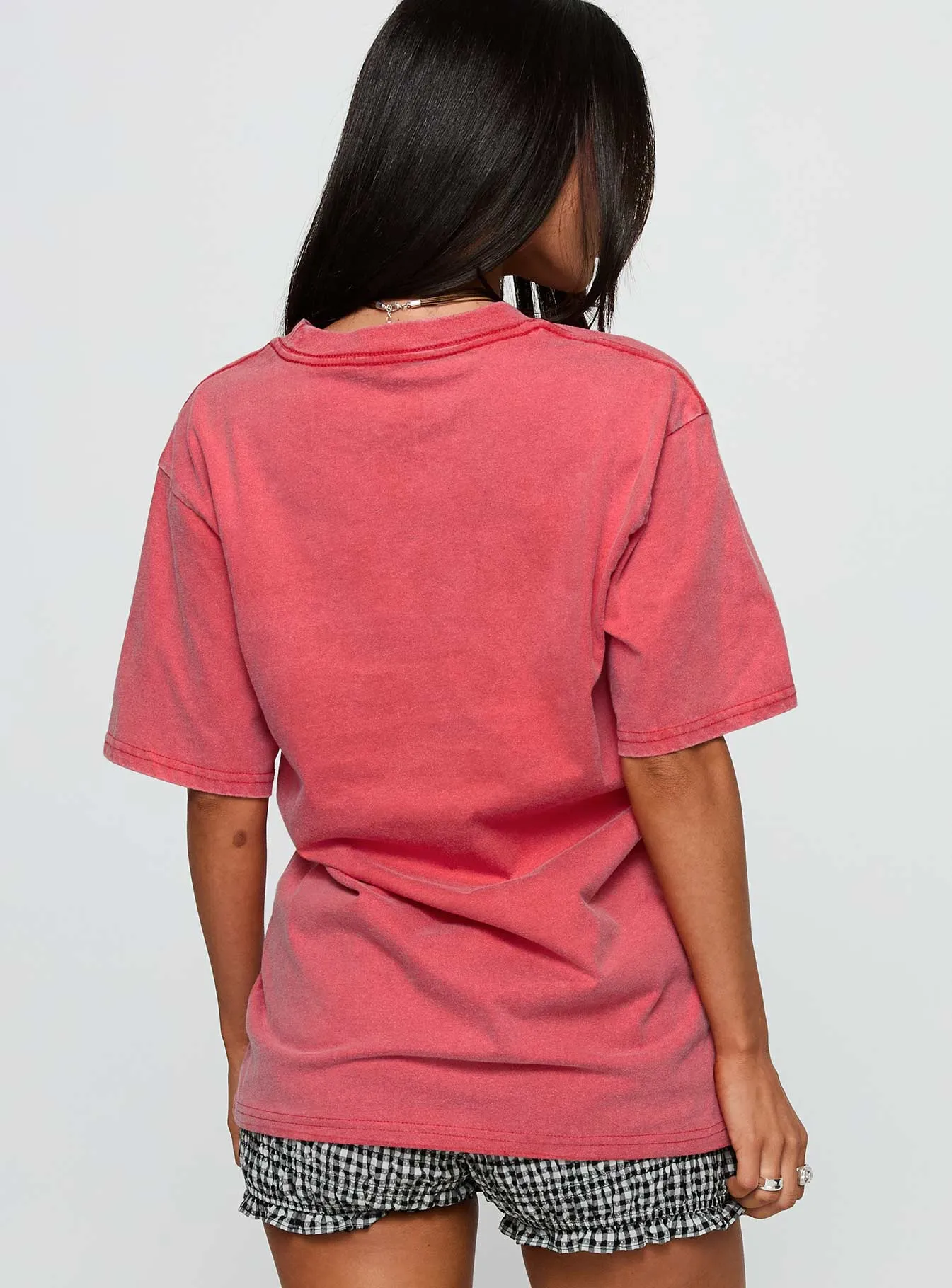 David Bowie Vintage Oversized Graphic Tee Red sold by Princess Polly product image thumbnail 5