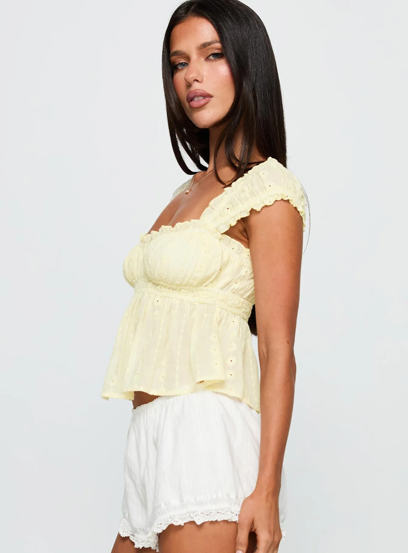 Summerfield Top Lemon sold by Princess Polly product image thumbnail 4