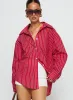 Kodhi Oversized Long Sleeve Top Red Stripe sold by Princess Polly