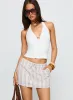 Hide And Seek Mini Skirt Beige Multi sold by Princess Polly