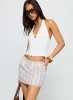 Hide And Seek Mini Skirt Beige Multi sold by Princess Polly