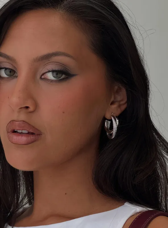 Sweet Deal Linked Earrings Silver sold by Princess Polly