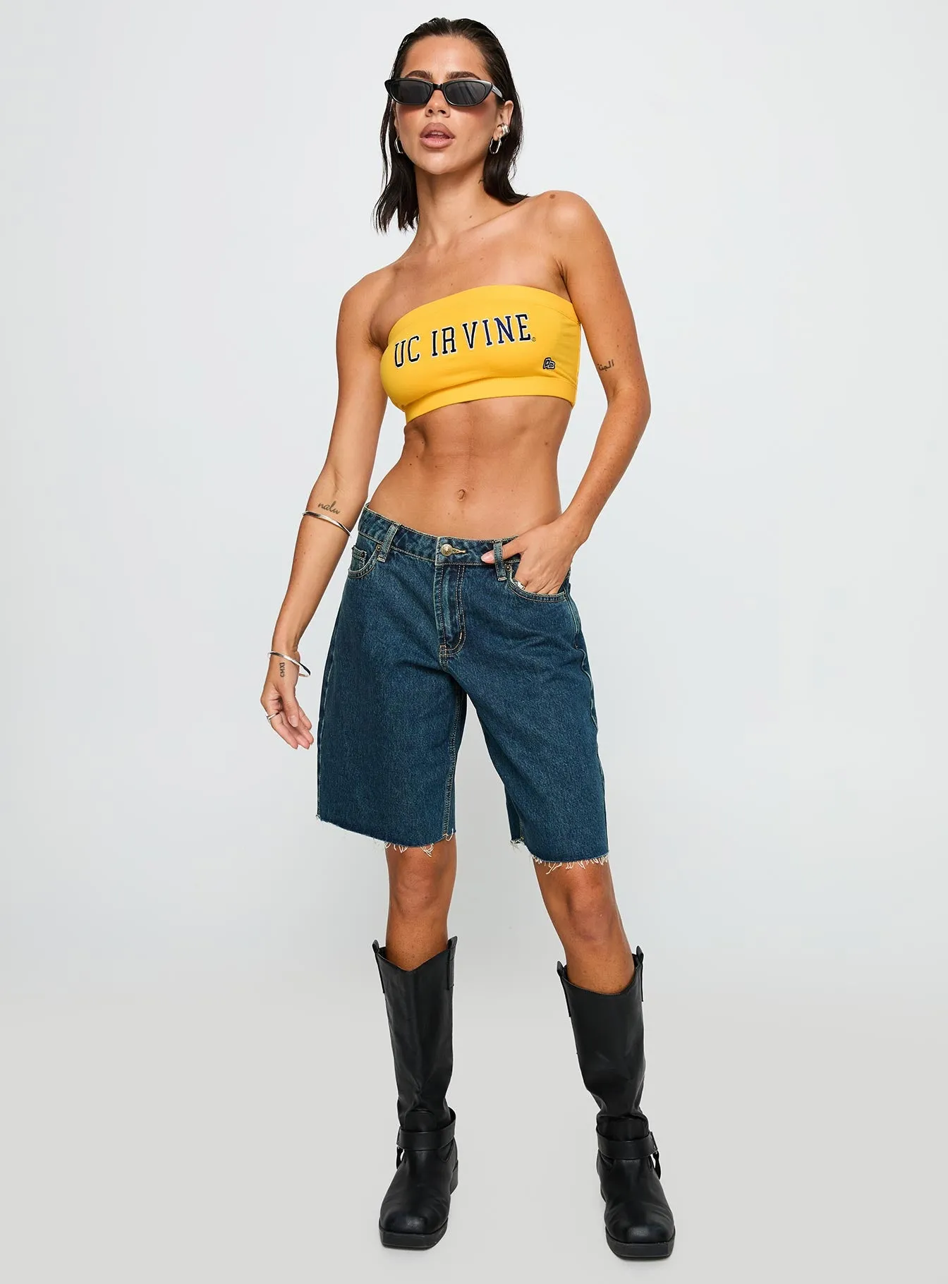 UC Irvine Bandeau Top Gold sold by Princess Polly product image thumbnail 3