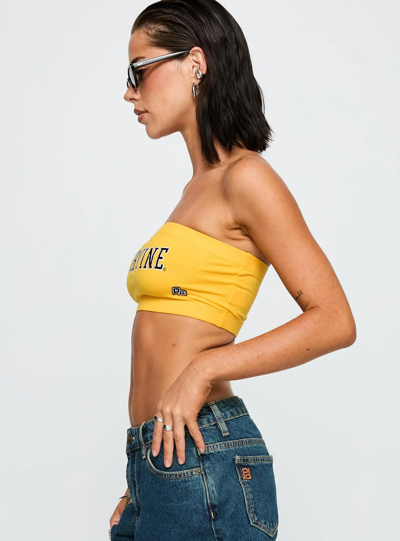 UC Irvine Bandeau Top Gold sold by Princess Polly product image thumbnail 4