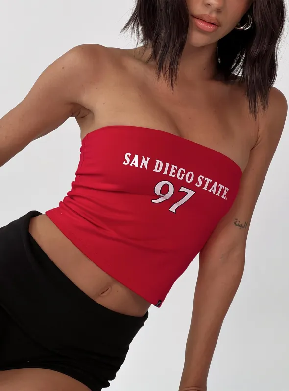 SDSU Tube Top Red sold by Princess Polly