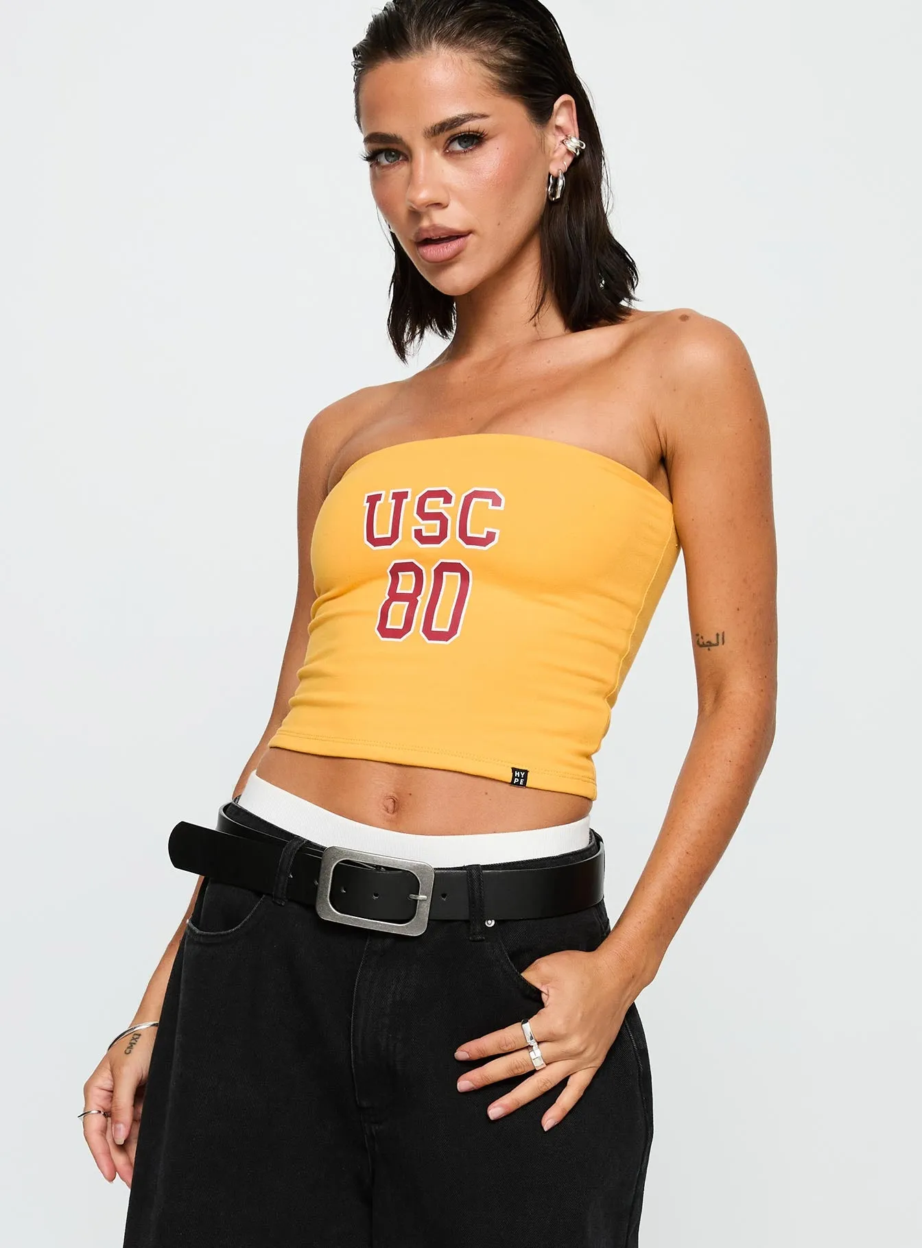 USC Tube Top Gold sold by Princess Polly product image thumbnail 2