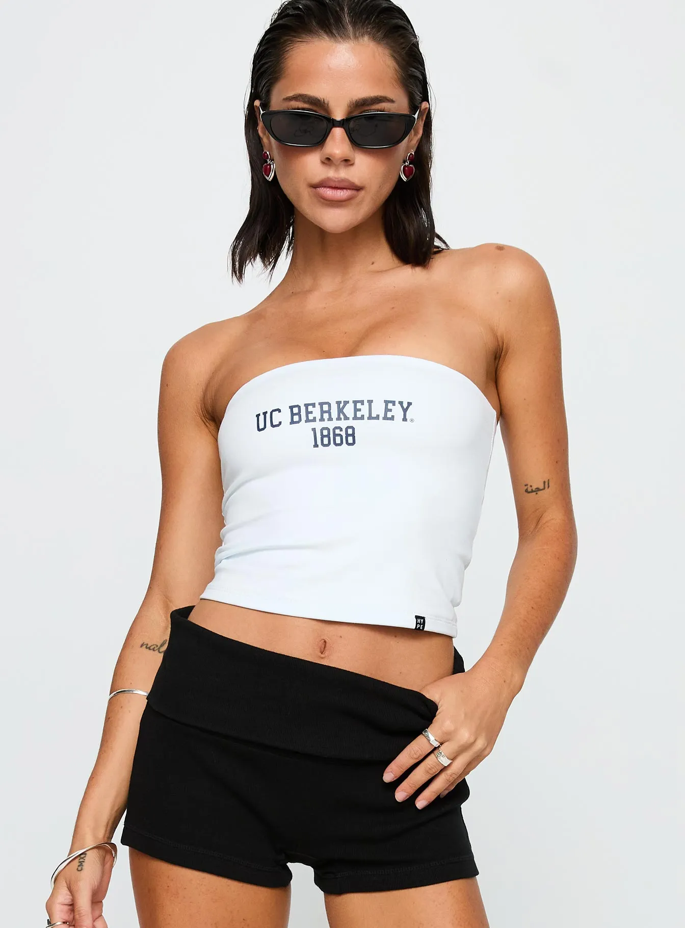 UC Berkeley Tube Top White sold by Princess Polly product image thumbnail 2