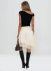 Rosemead Satin Midi Skirt Cream sold by Princess Polly