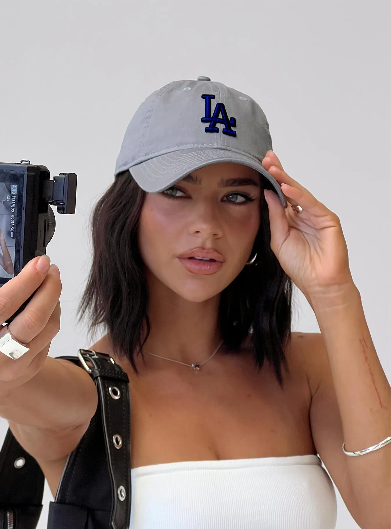 La Dodgers 9Twenty Hat Grey sold by Princess Polly
