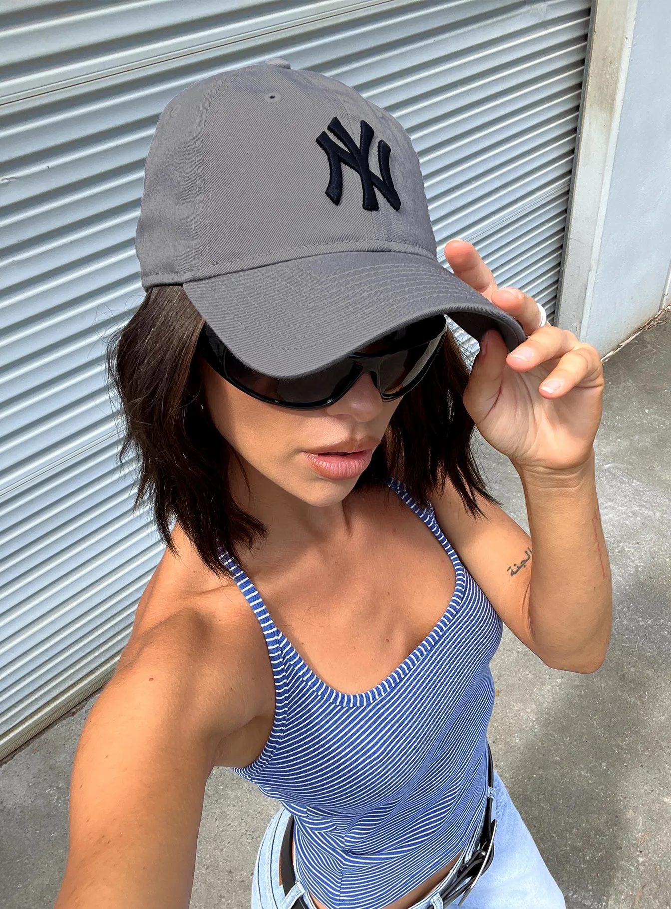 Ny Yankees 9Twenty Hat Grey sold by Princess Polly