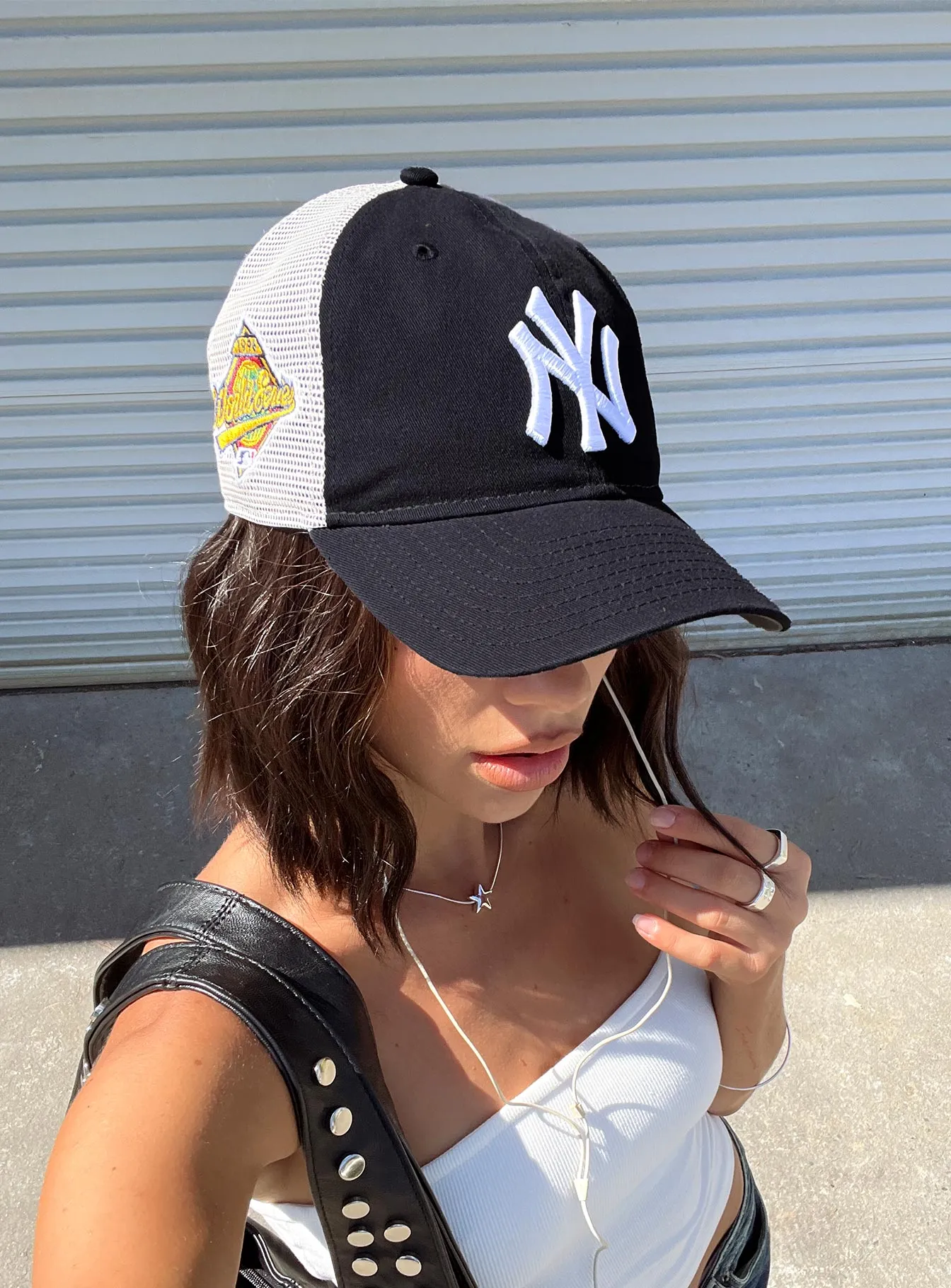 Ny Yankees 9Twenty Trucker Hat Navy sold by Princess Polly