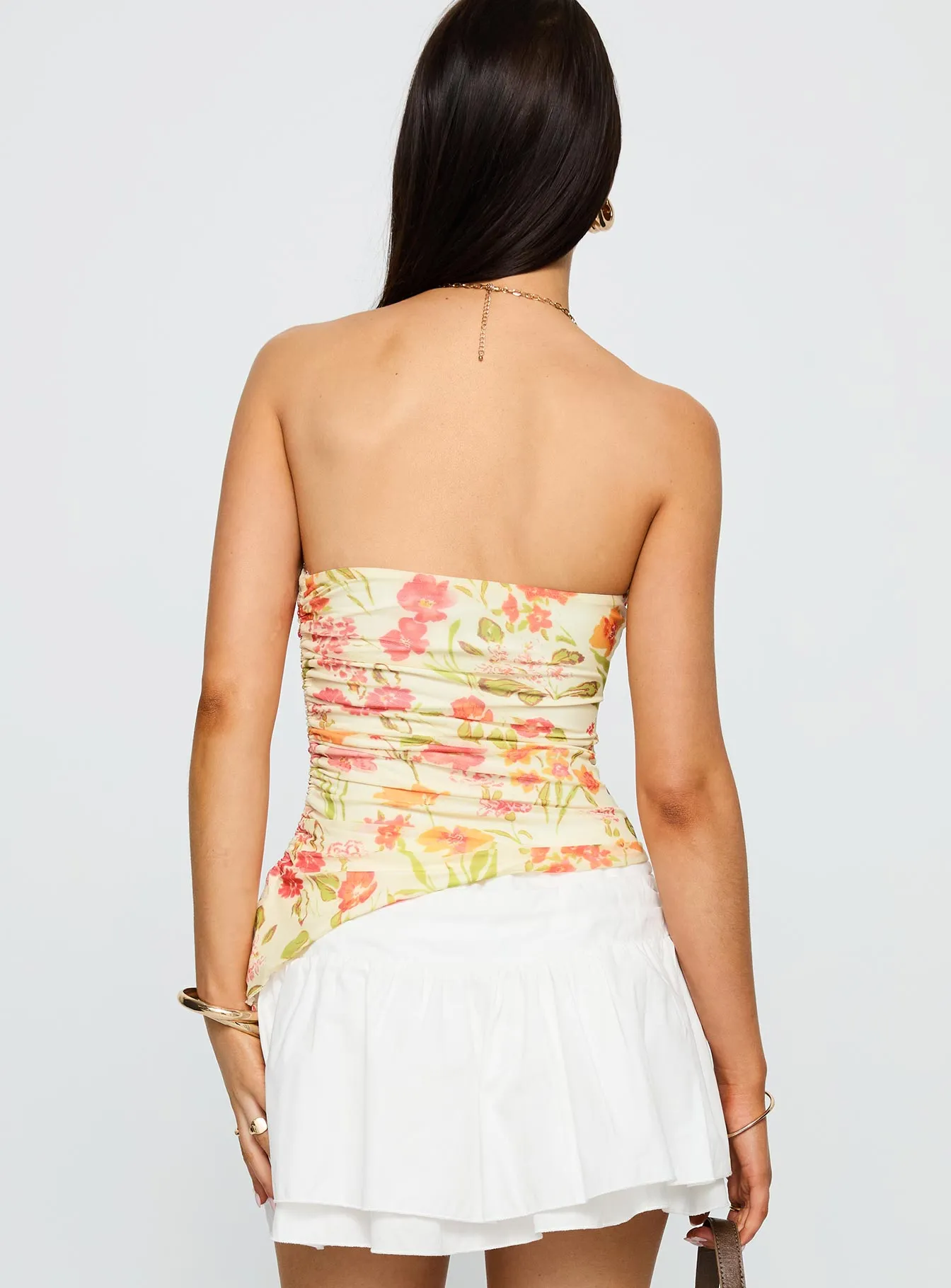 Heidan Strapless Top Red Floral sold by Princess Polly product image thumbnail 5
