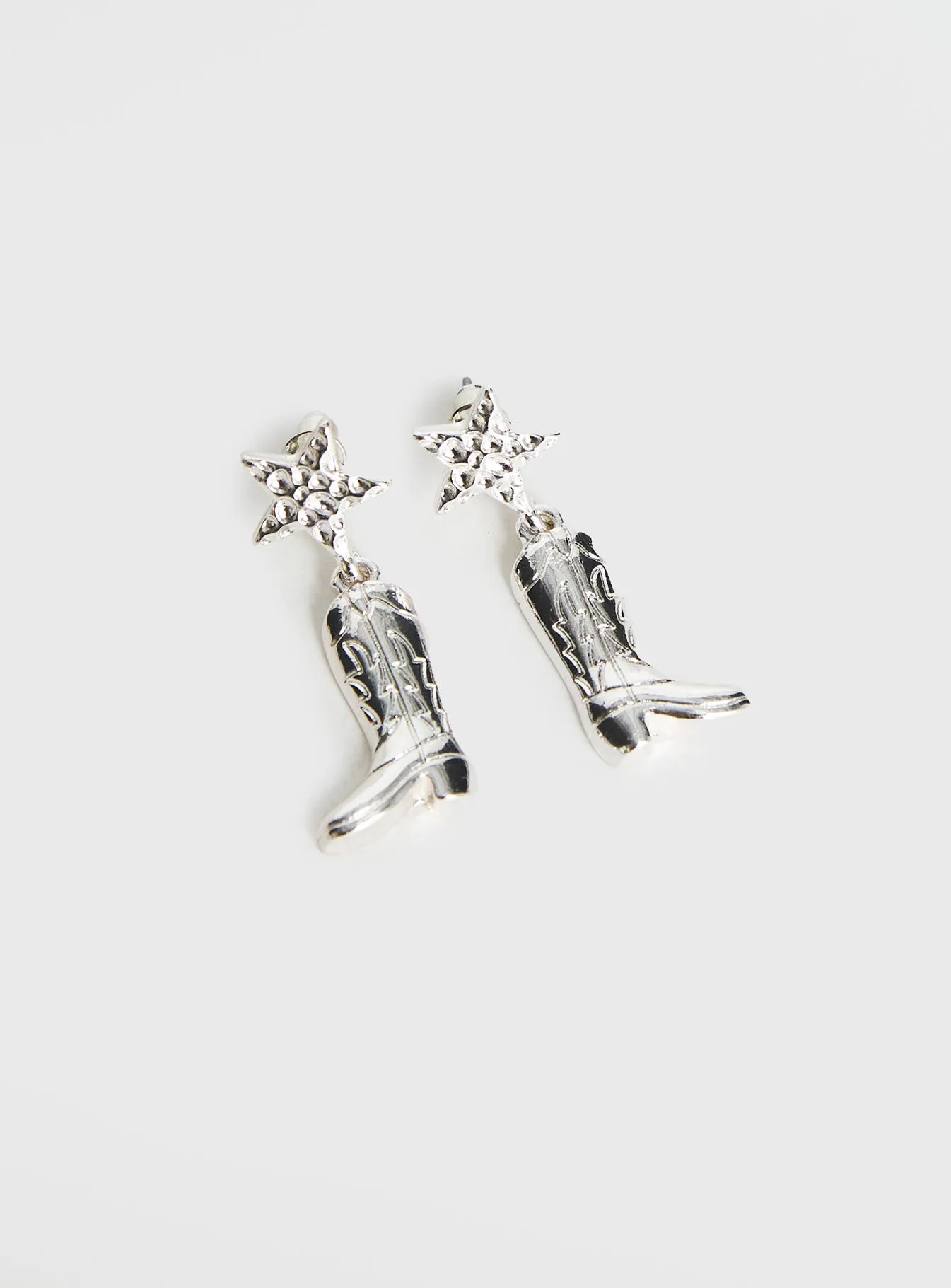 Starstruck Earrings Silver sold by Princess Polly product image thumbnail 4