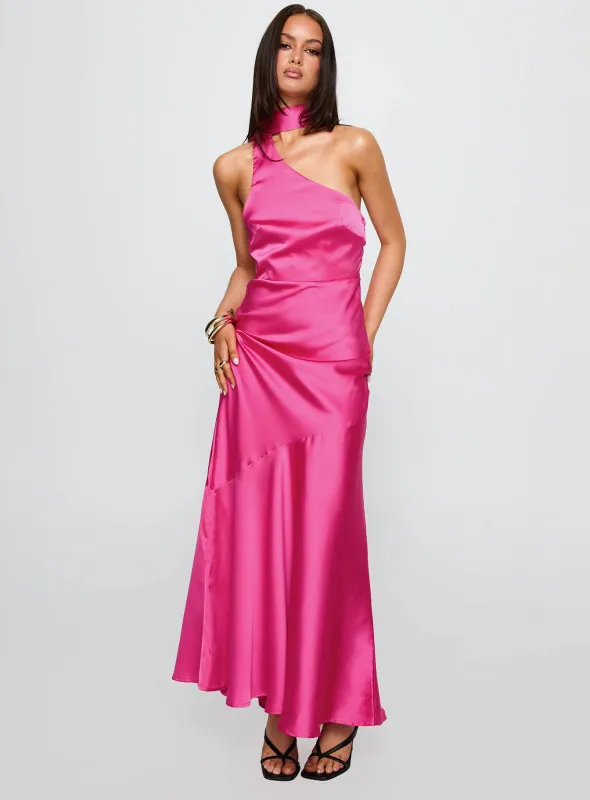 Elixaire Scarf Maxi Dress Pink sold by Princess Polly
