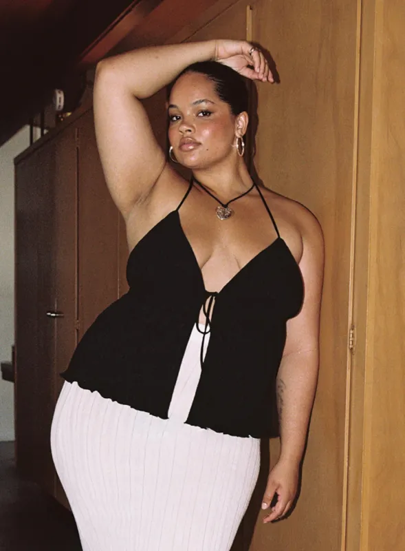 Chantria Top Black Curve sold by Princess Polly
