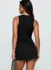 Etiquette Romper Black sold by Princess Polly
