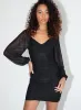 Everley Mini Dress Black sold by Princess Polly