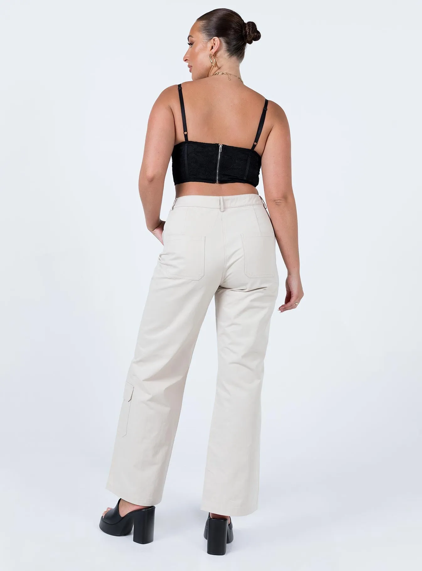 Glenda Pants Beige sold by Princess Polly product image thumbnail 5
