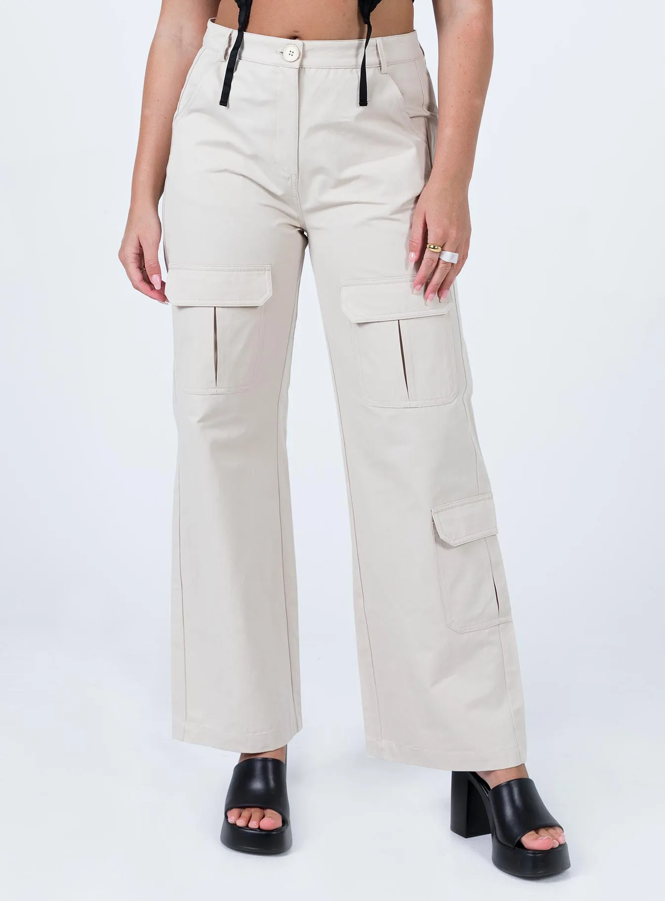 Glenda Pants Beige sold by Princess Polly product image thumbnail 2