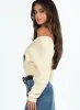 Ruiz Knit Jumper Cream sold by Princess Polly