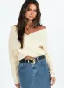 Ruiz Knit Jumper Cream sold by Princess Polly