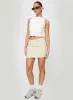 Hughes Mini Skirt Cream Denim sold by Princess Polly