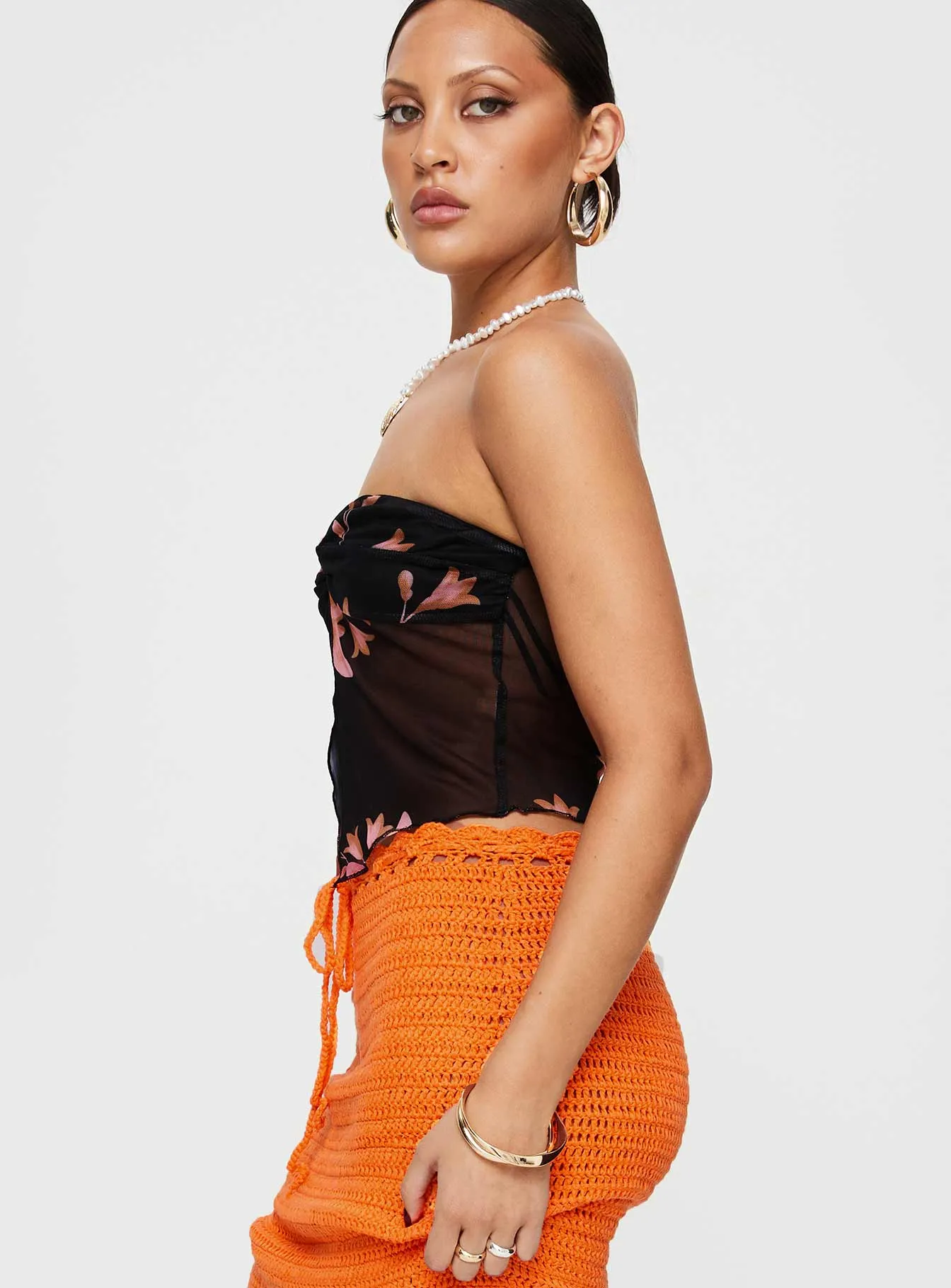 Mani Top Black Floral sold by Princess Polly product image thumbnail 4
