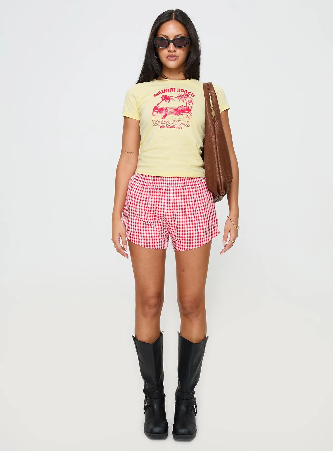 Surf Club Tee Yellow sold by Princess Polly product image thumbnail 3