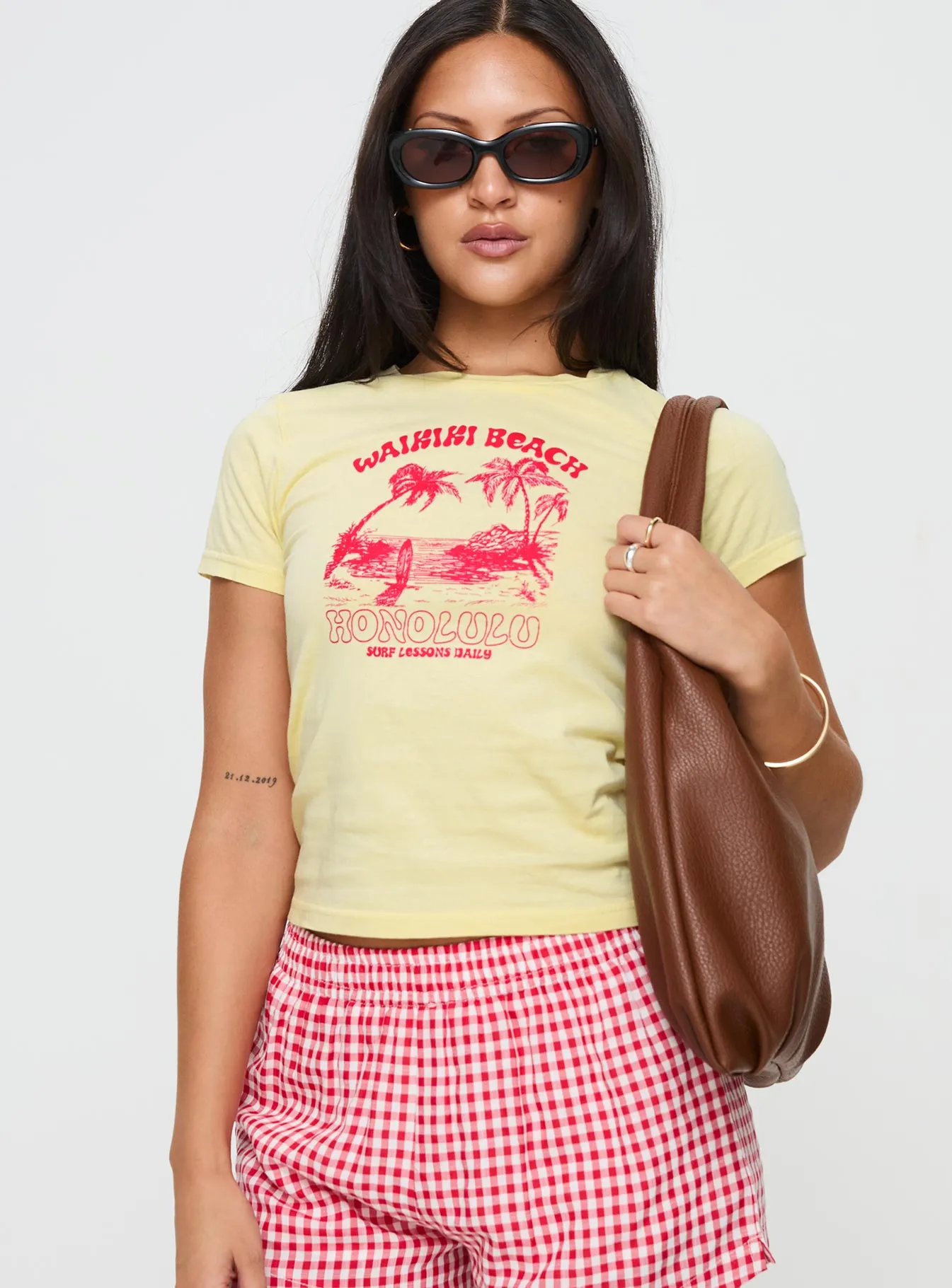 Surf Club Tee Yellow sold by Princess Polly product image thumbnail 2