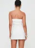 Roksana Strapless Mini Dress White sold by Princess Polly